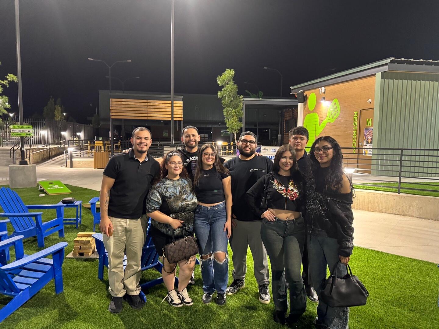 The Heritage Ventures Inc. team together at an evening team event in El Paso, Texas